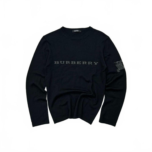 Burberry Black Label Logo Knit Jumper S