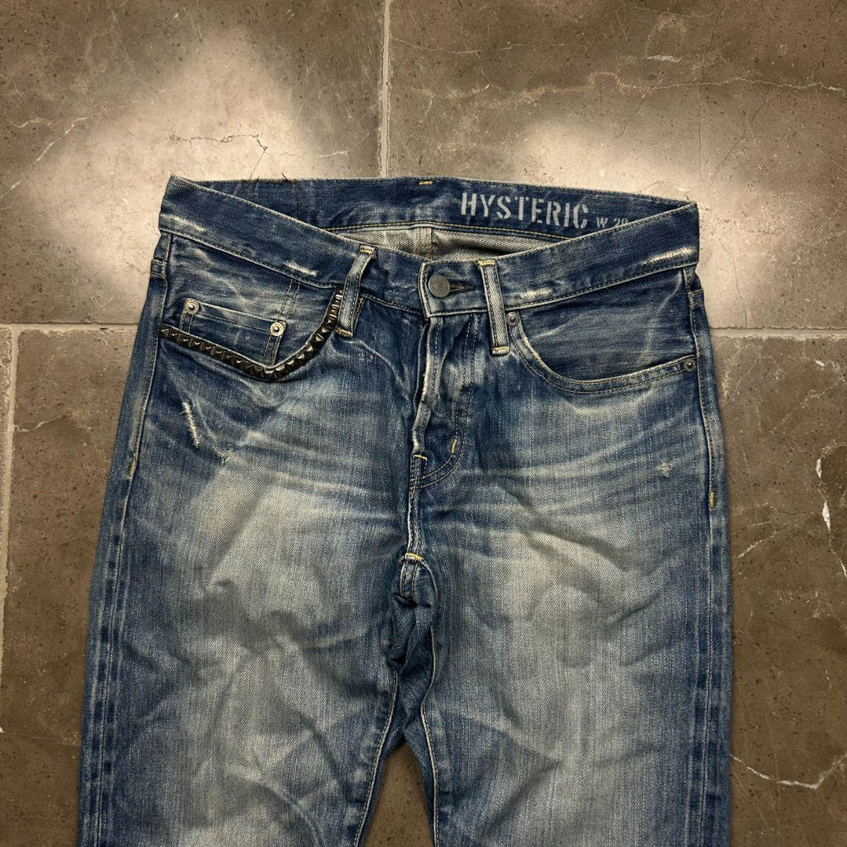 Hysteric Glamour Slim Skinny Studded Selvage Denim Jeans W28 L32