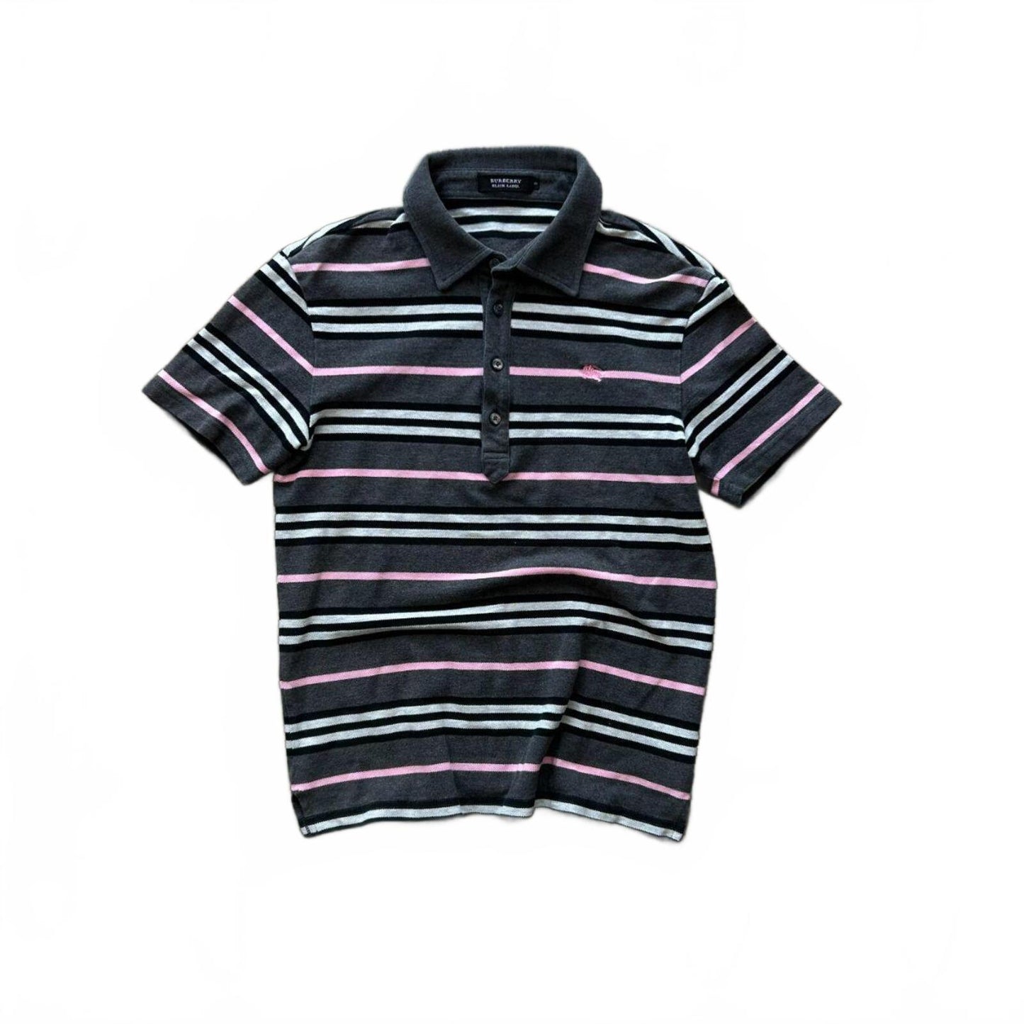 Burberry Black Label Striped Polo Shirt S