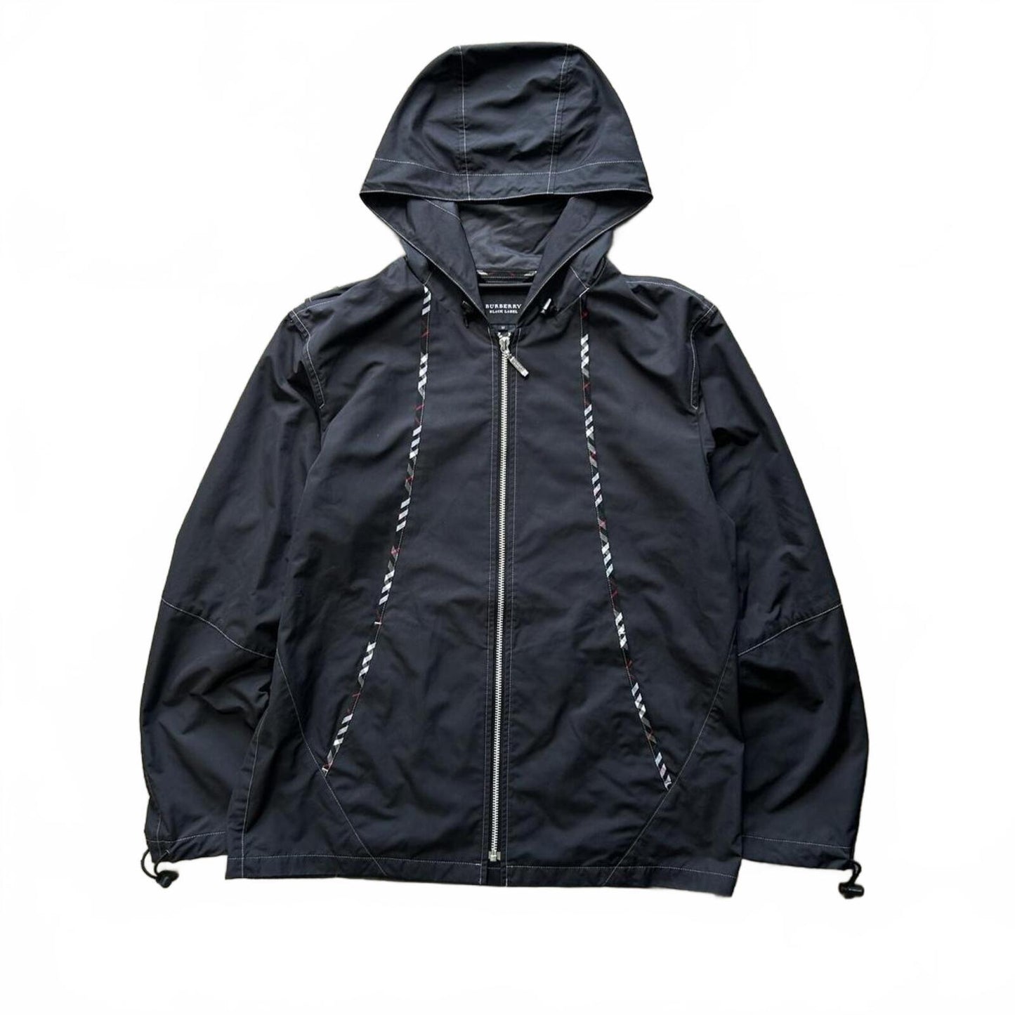Burberry Black Label Nova Check Contrast Stitch Windbreaker Jacket S