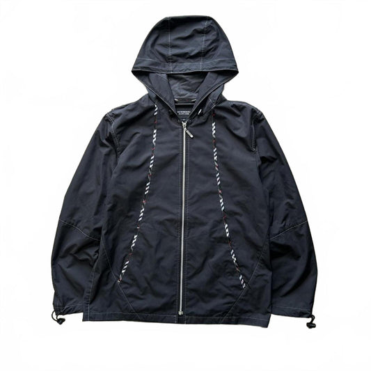 Burberry Black Label Nova Check Contrast Stitch Windbreaker Jacket S