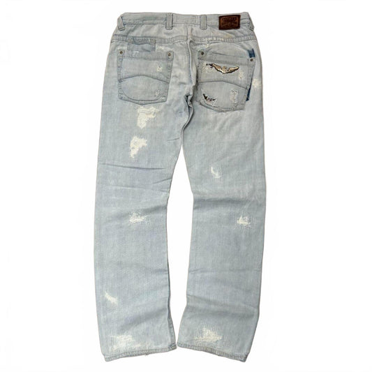 Vintage Armani Jeans Relaxed Straight Denim Jeans W34 L33