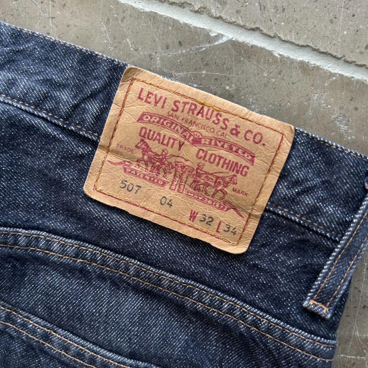 Vintage Levi’s 507 Relaxed Bootcut Raw Denim Jeans W31 L33