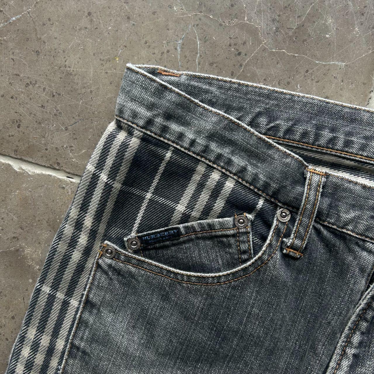 Vintage Burberry Blue Label Shadow Check Jeans W31 L32