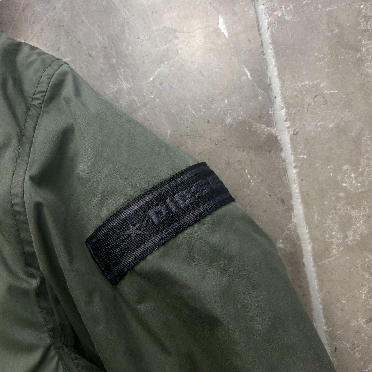 Diesel Fur Hood Padded Bomber Jacket M