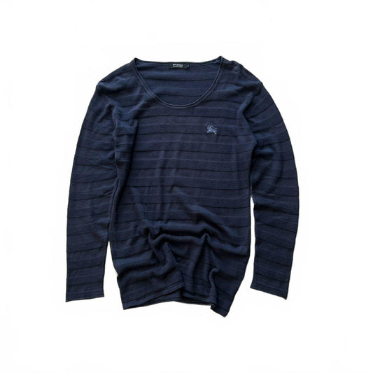 Burberry Black Label Striped Long Sleeve Thin Jumper S