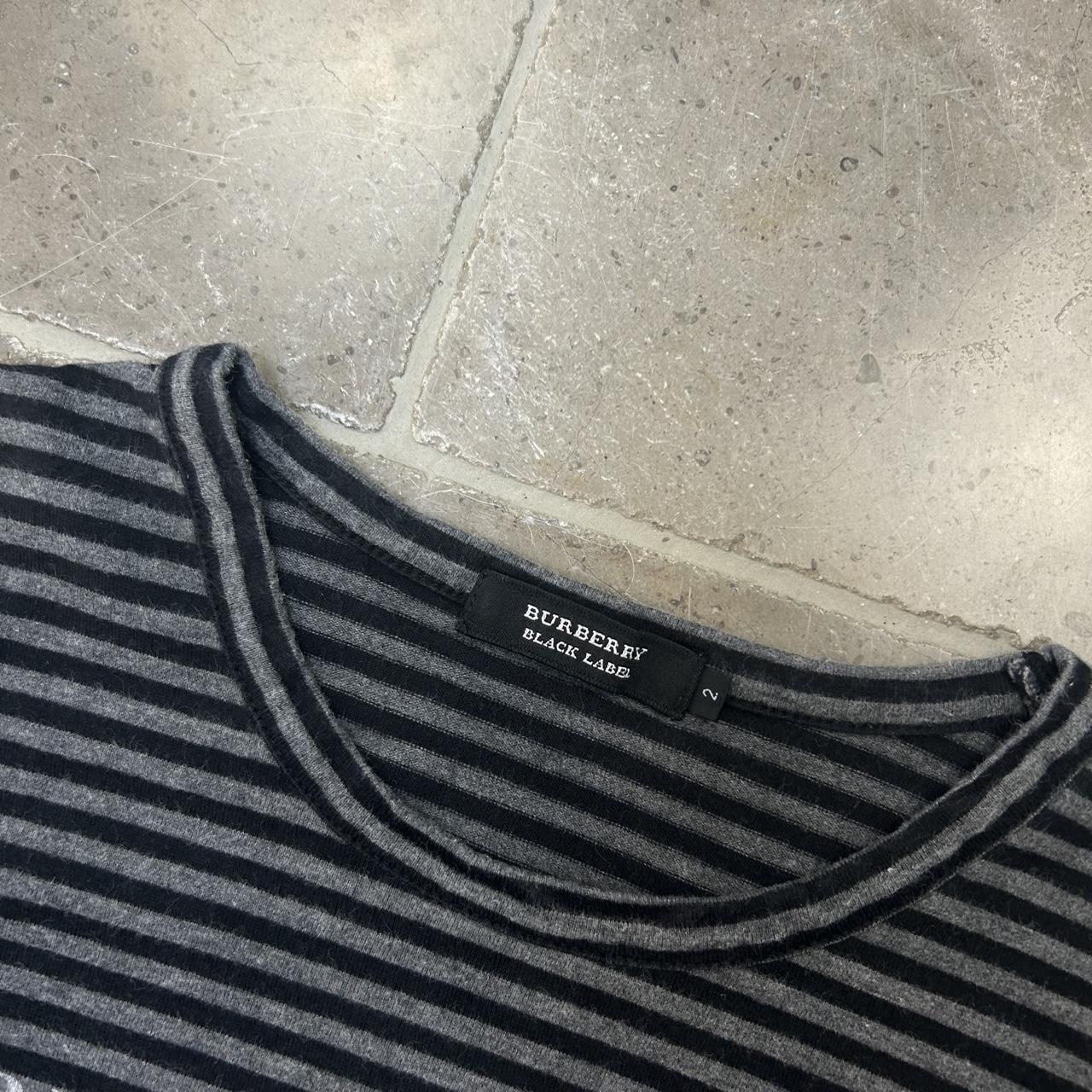 Burberry Black Label Striped Short Sleeve T Shirt 2