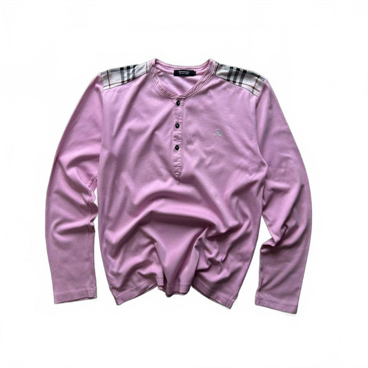 Burberry Black Label Nova Check Henley Shirt S