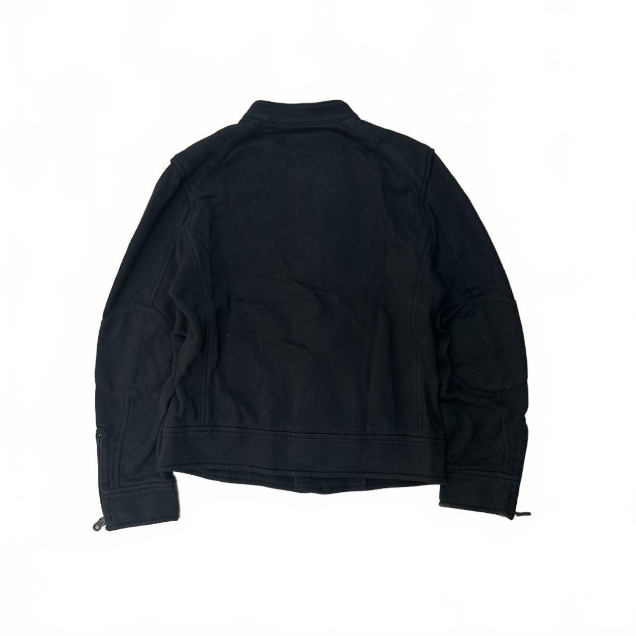 Burberry Blue Label Biker Asymmetrical Zip Jacket Black M