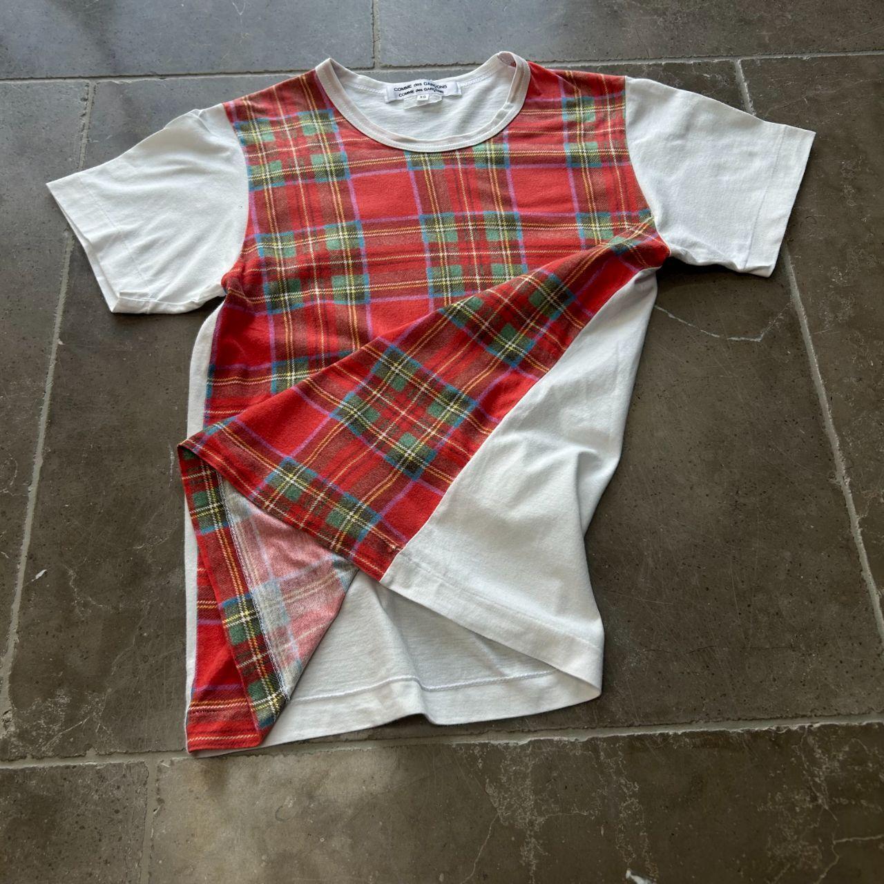 Comme Des Garcons Plaid T-Shirt XS