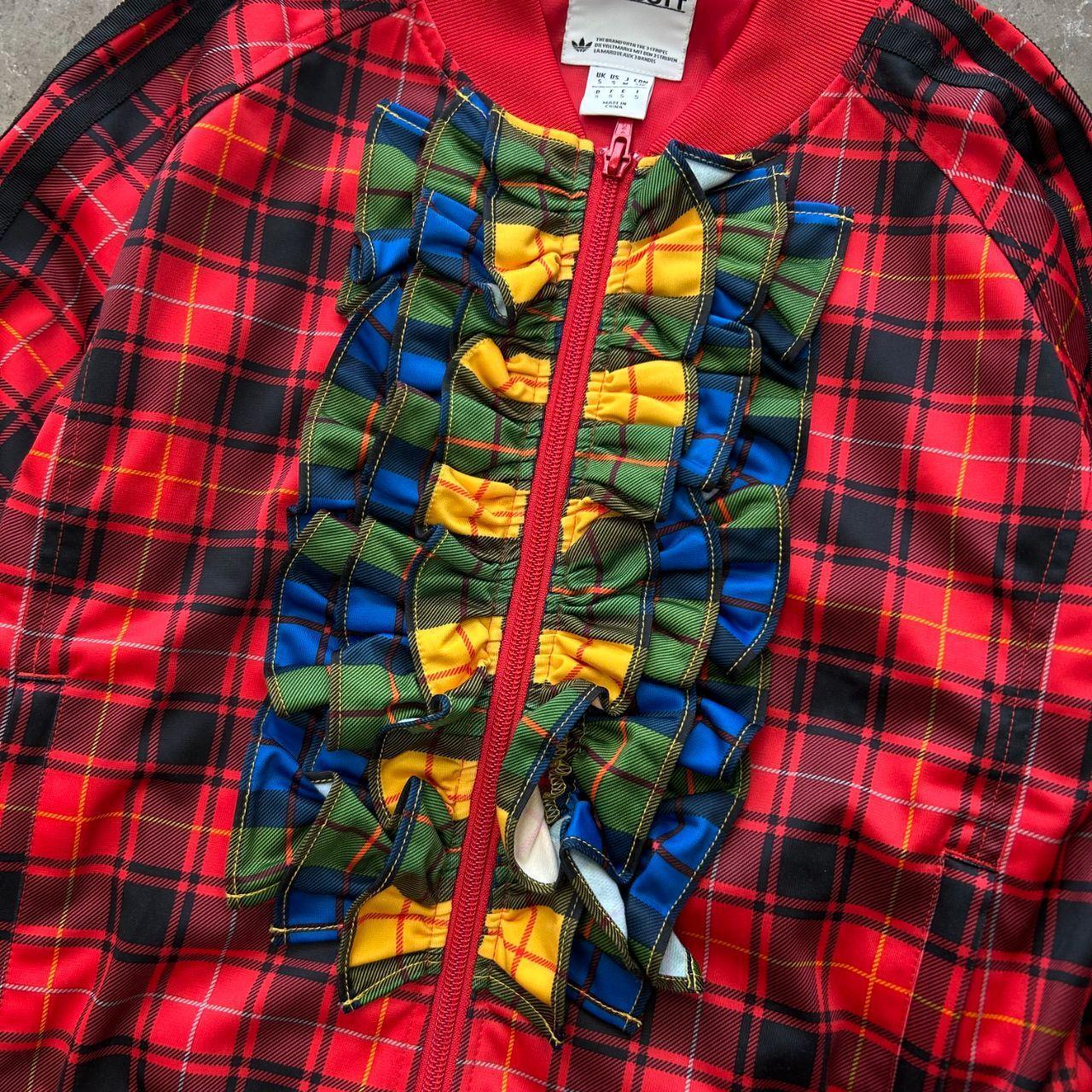 Adidas x Jeremy Scott Plaid Ruffle Track Jacket S