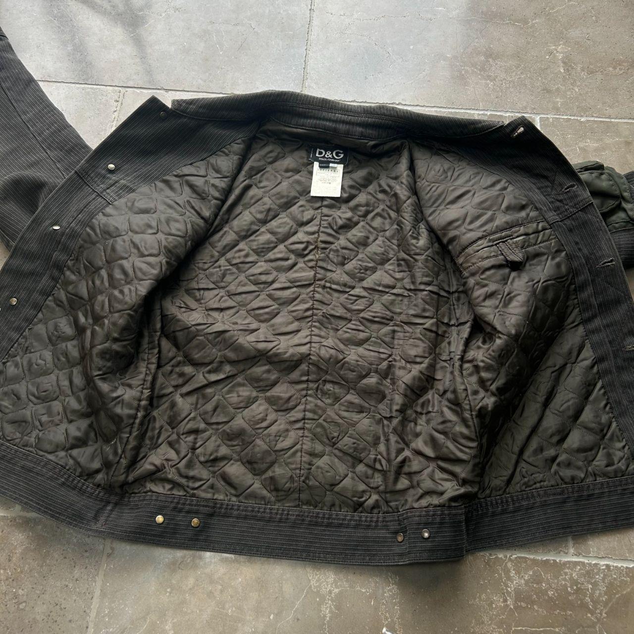 AW2003 Dolce & Gabbana Military Cargo Utility Olive Bomber Jacket XS