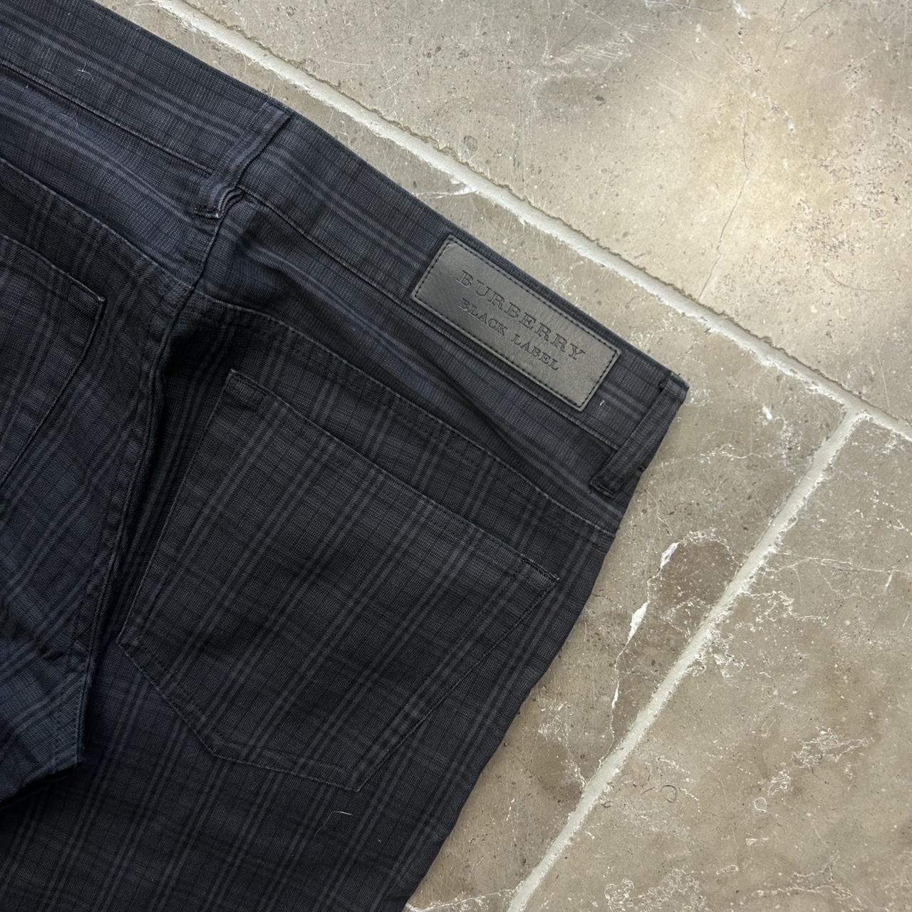 Vintage Burberry Black Label Shadow Check Jeans W30 L30