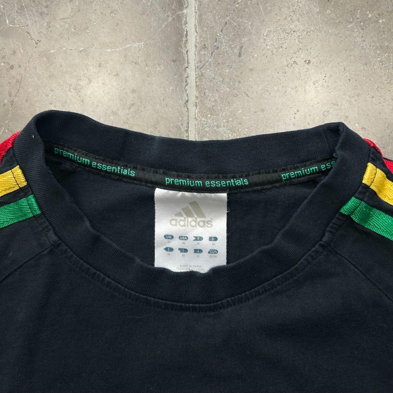 Vintage Adidas Essentials Rasta T Shirt M