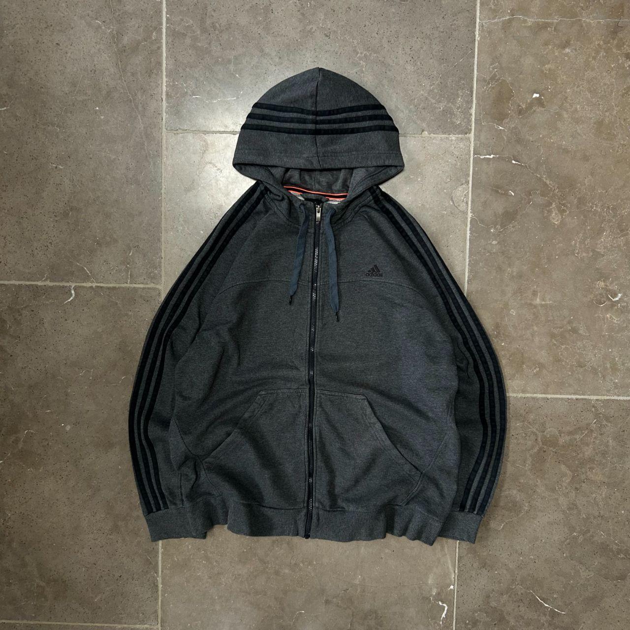 Adidas Performance Essentials Zip Up Hoodie Grey Size XL