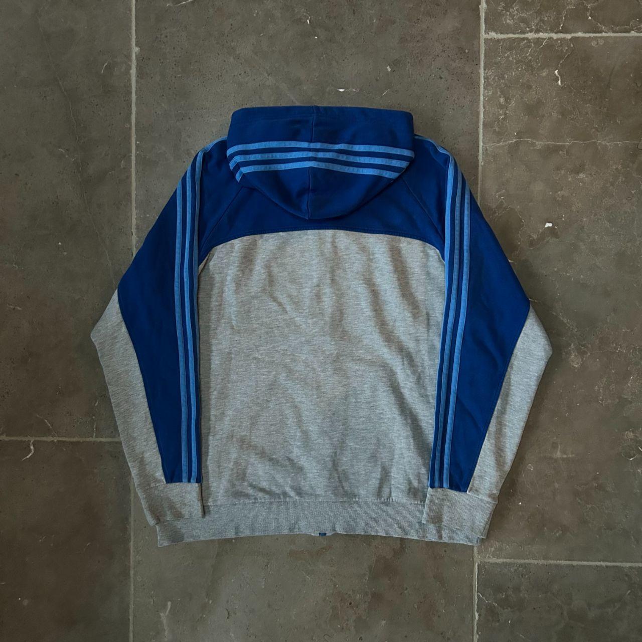 Adidas Performance Essentials Zip Up Hoodie Blue Size XL