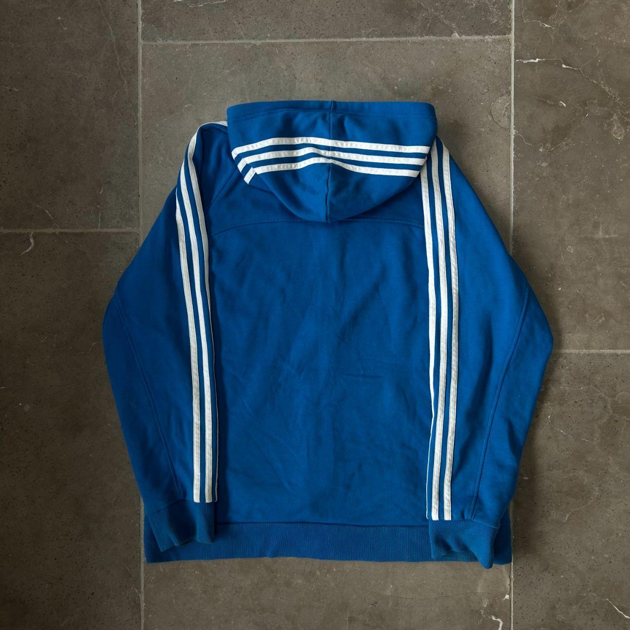 Adidas Performance Essentials Zip Up Hoodie Blue Size XL