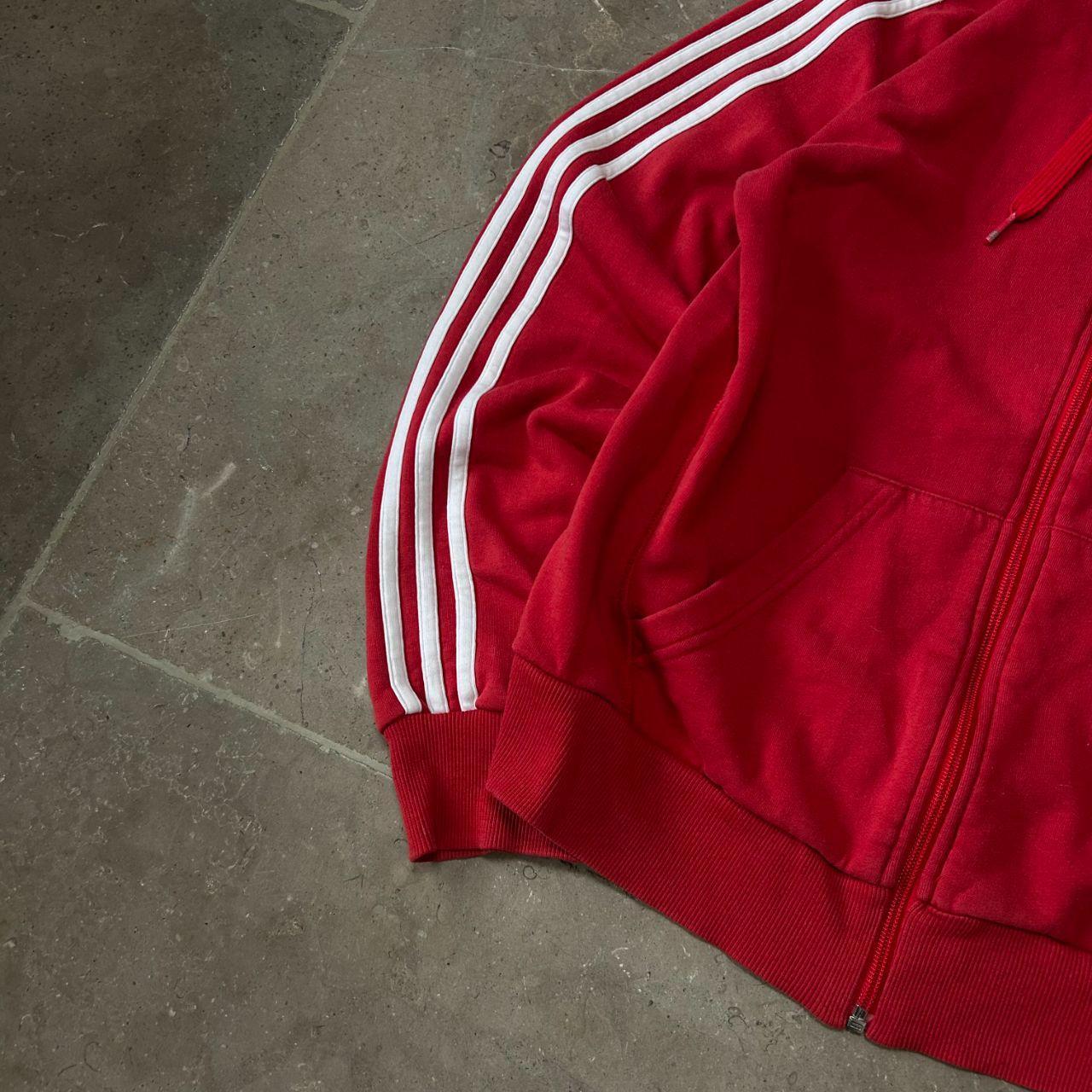 Adidas Performance Essentials Zip Up Hoodie Red Size S