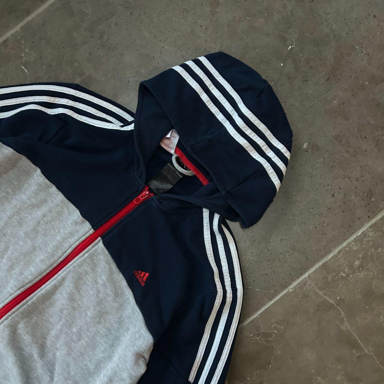 Adidas Performance Essentials Zip Up Hoodie Grey Size S