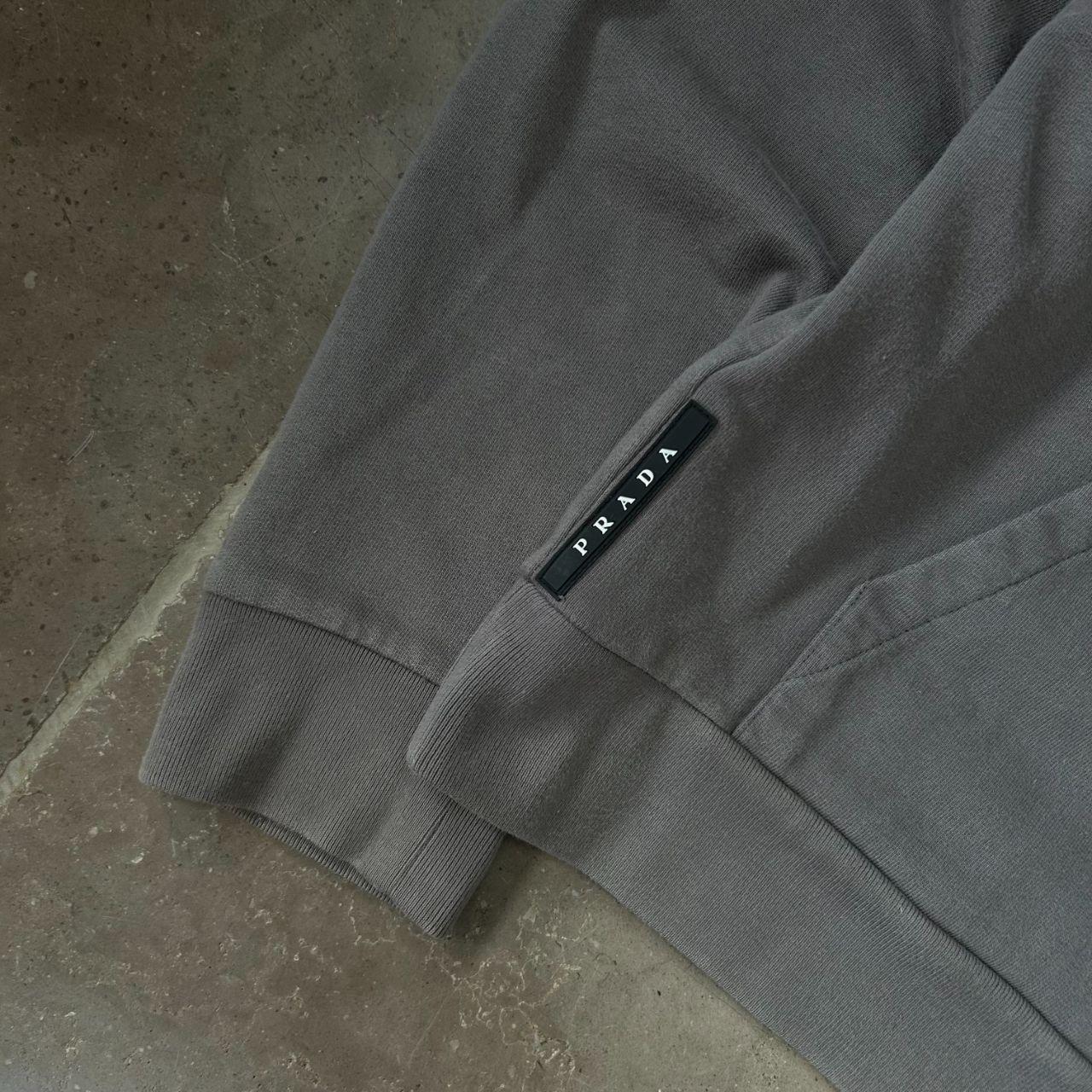 Mens Prada Milano Zip Up Hoodie Grey Size M