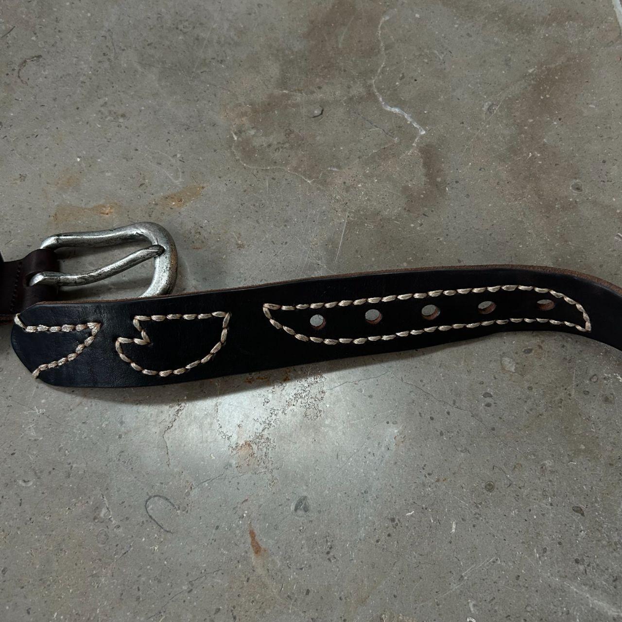 Vintage Armani Jeans Belt Brown W34-38