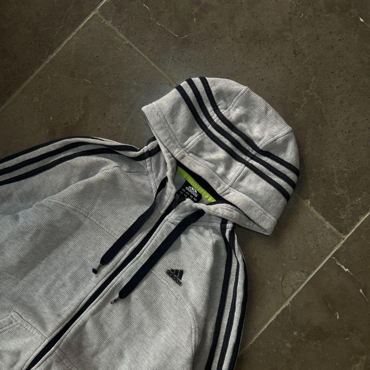 Adidas Performance Essentials Zip Up Hoodie Grey Size S