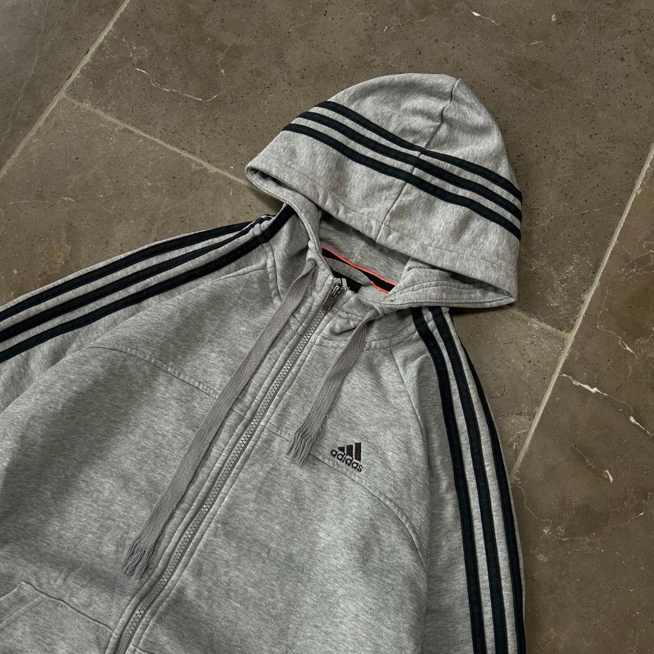 Adidas Performance Essentials Zip Up Hoodie Grey Size M