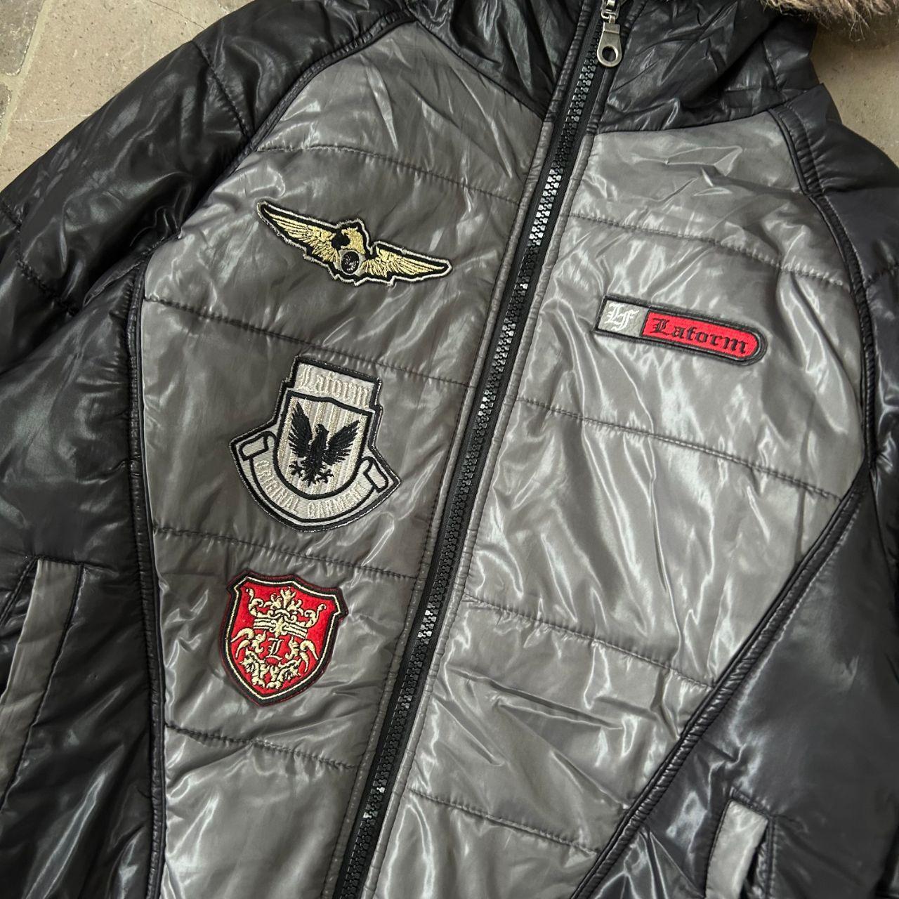 Vintage Japanese Archive Fur Hood Puffer Jacket M