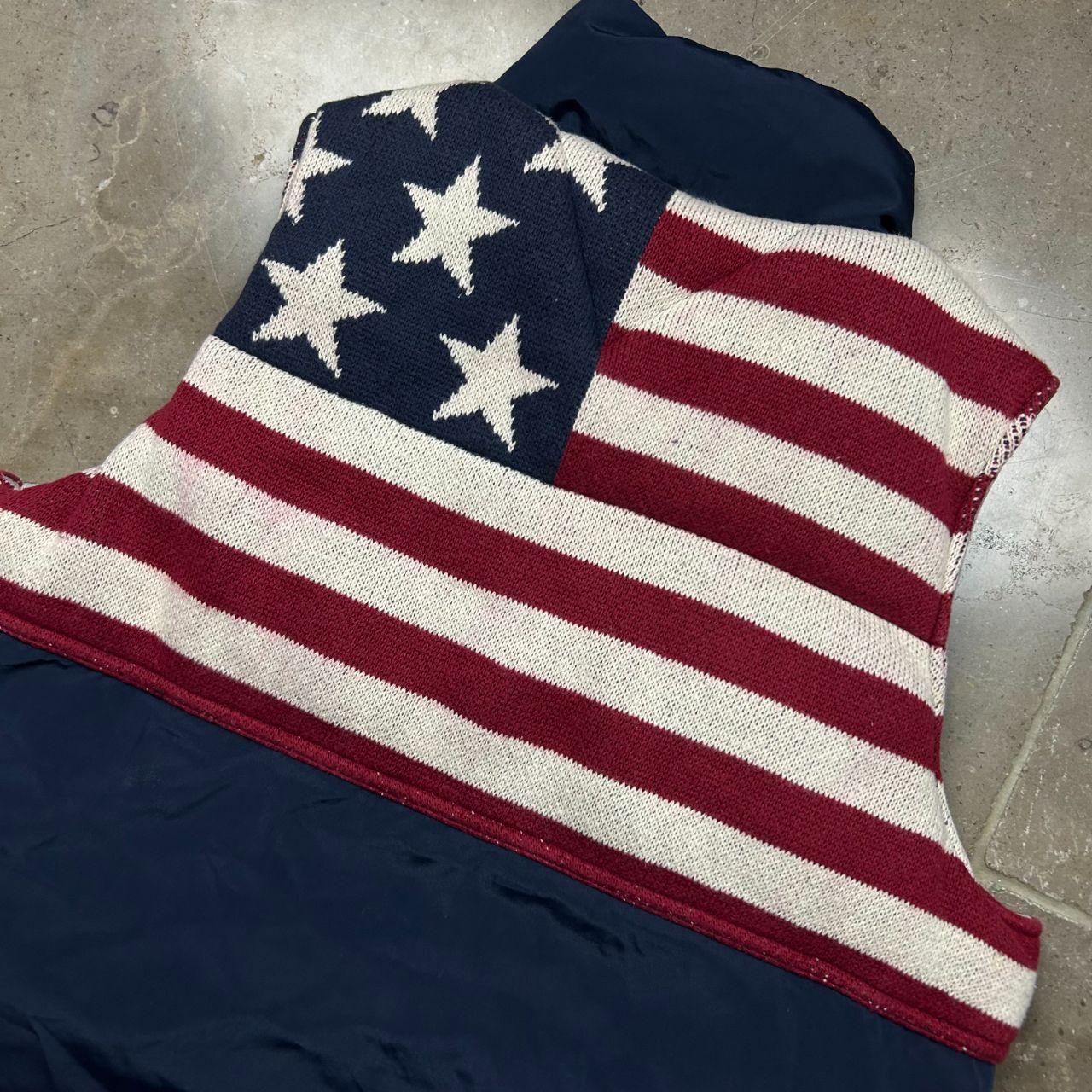 Vintage Mens Tommy Hilfiger Reversible USA Gilet Vest S