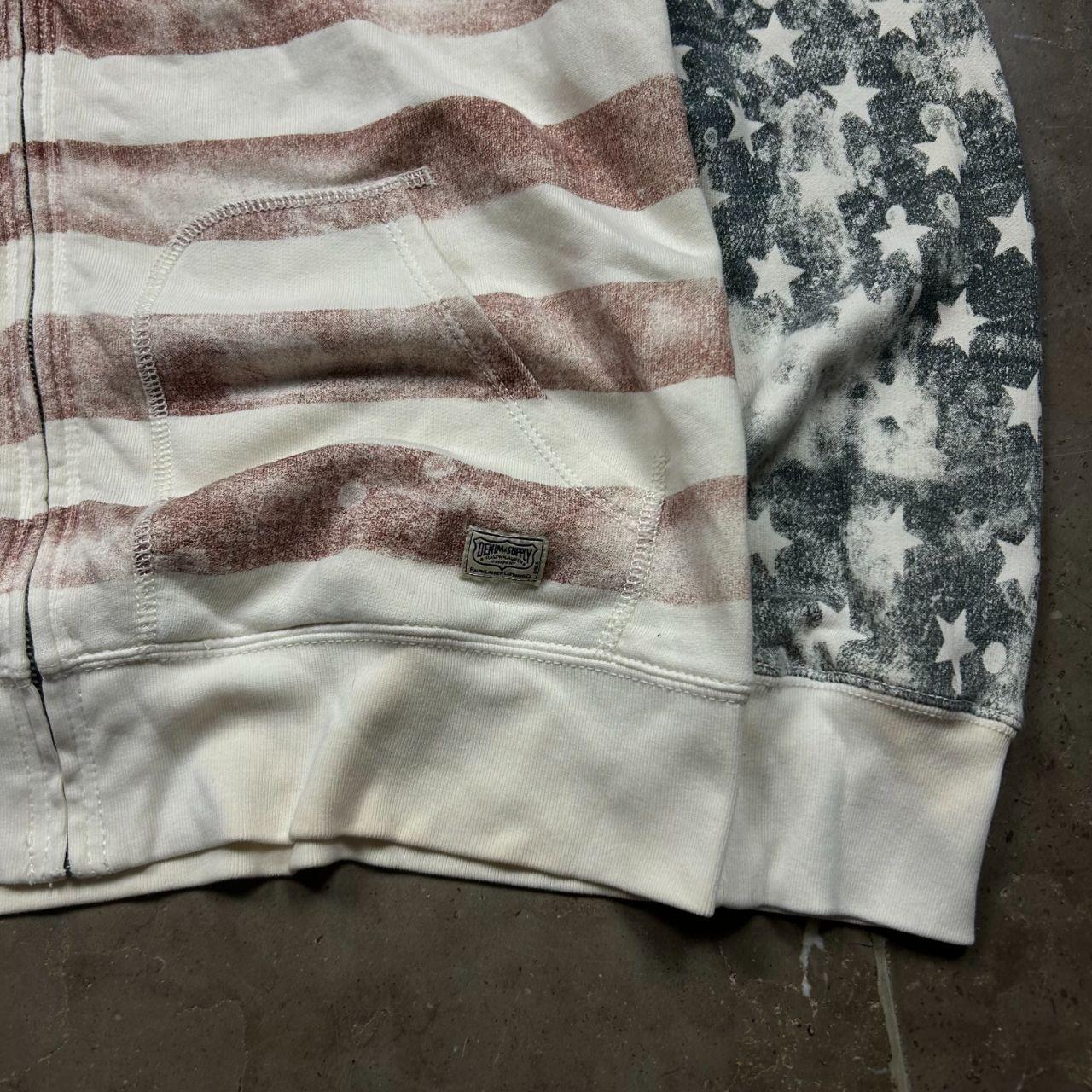 Ralph Lauren Denim and Supply USA Zip Up Hoodie L