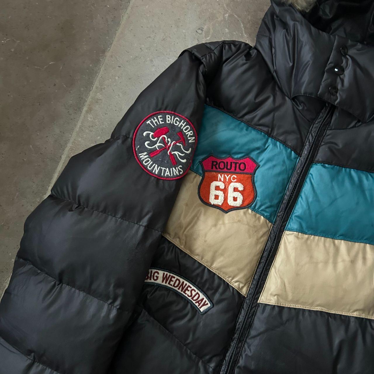 Vintage Japanese Archive Fur Hood Puffer Jacket L