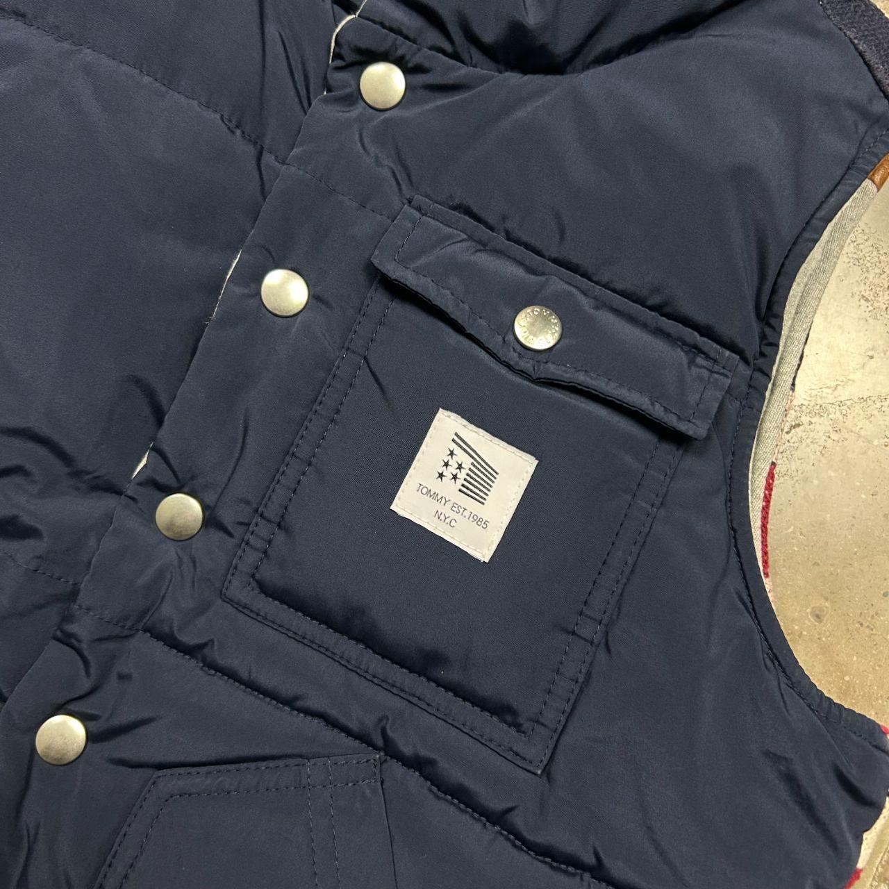 Vintage Mens Tommy Hilfiger Reversible USA Gilet Vest S