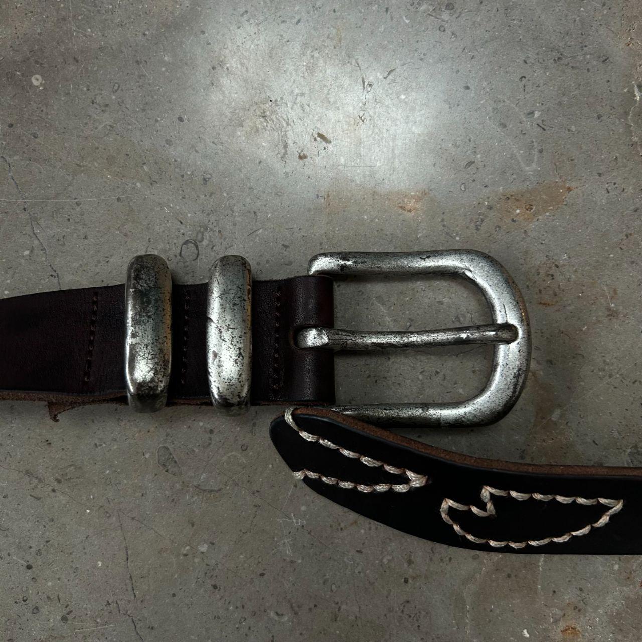 Vintage Armani Jeans Belt Brown W34-38