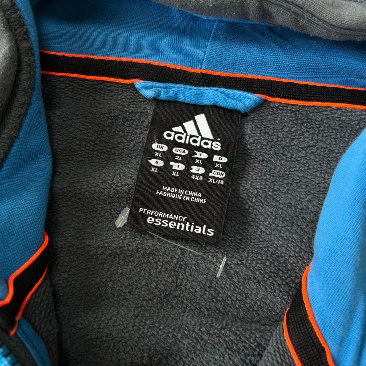 Adidas Performance Essentials Zip Up Hoodie Blue Size XL