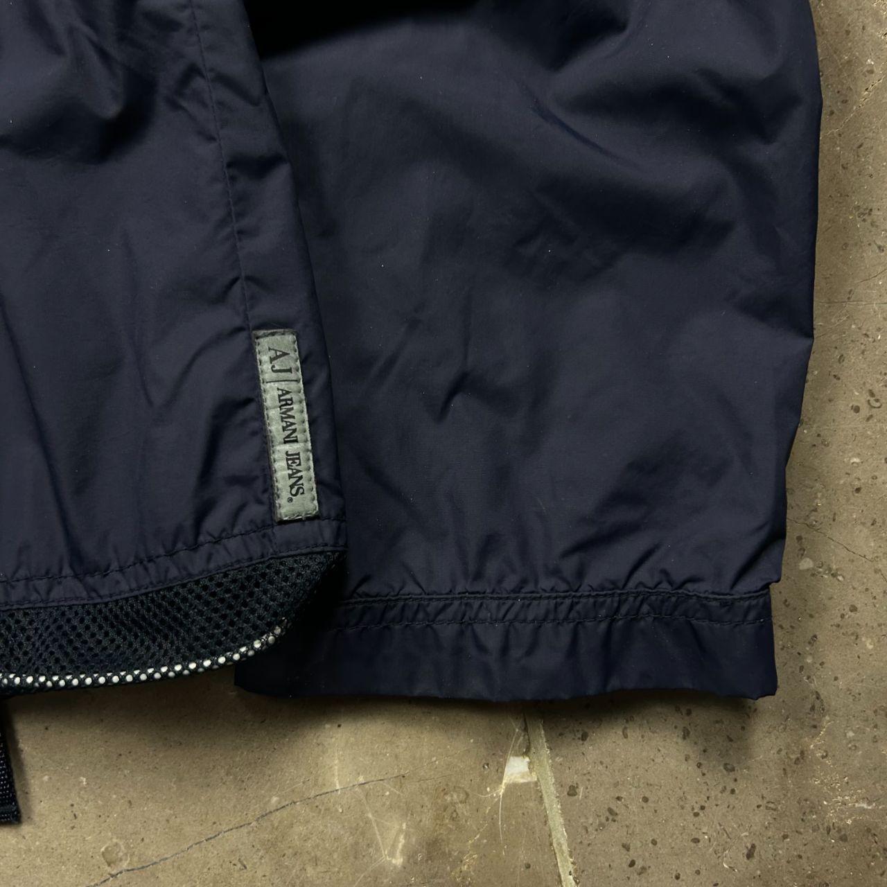 Vintage Armani Jeans Logo Lightweight Windbreaker Size S