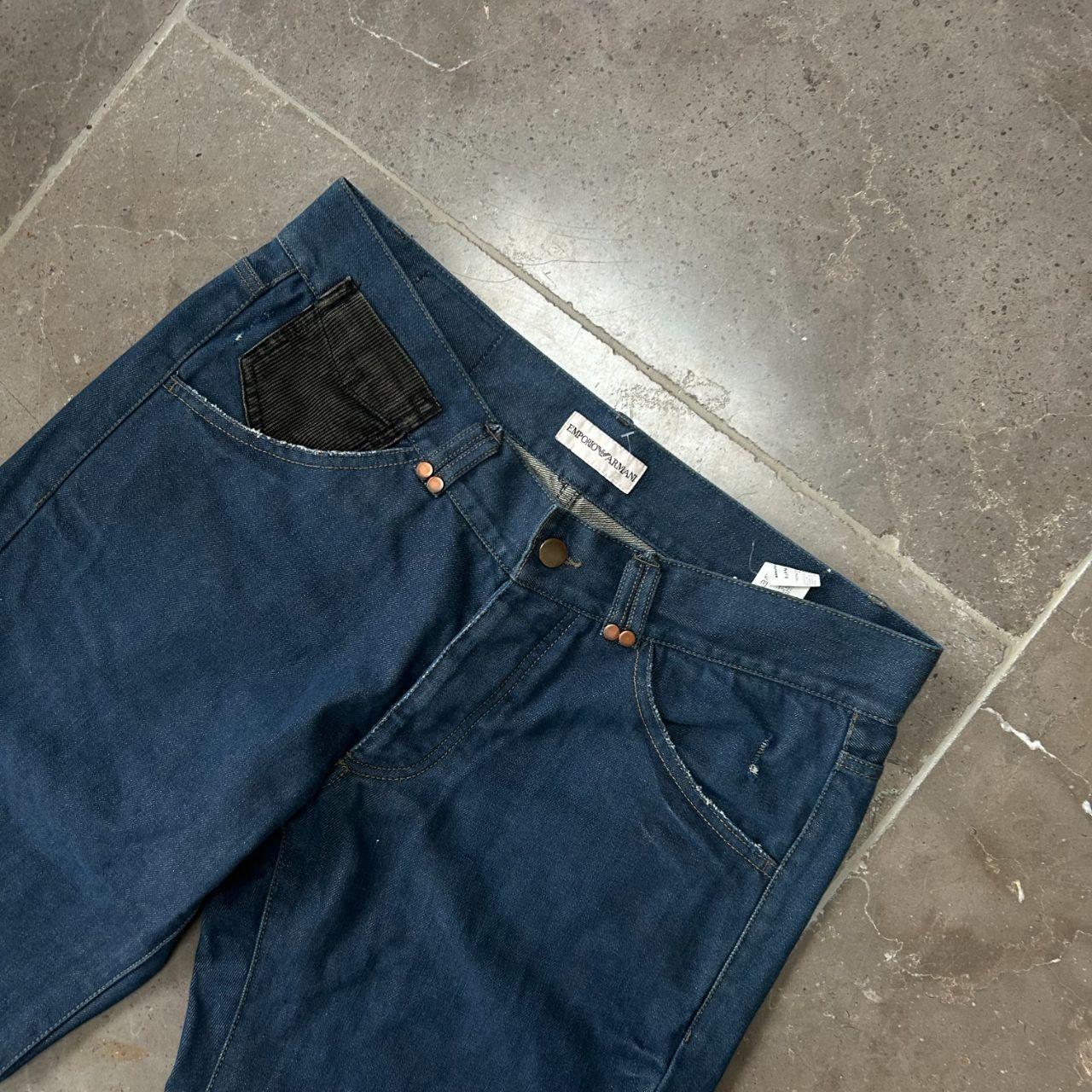 Vintage Emporio Armani Bootcut Buckle Back Jeans W34 L34