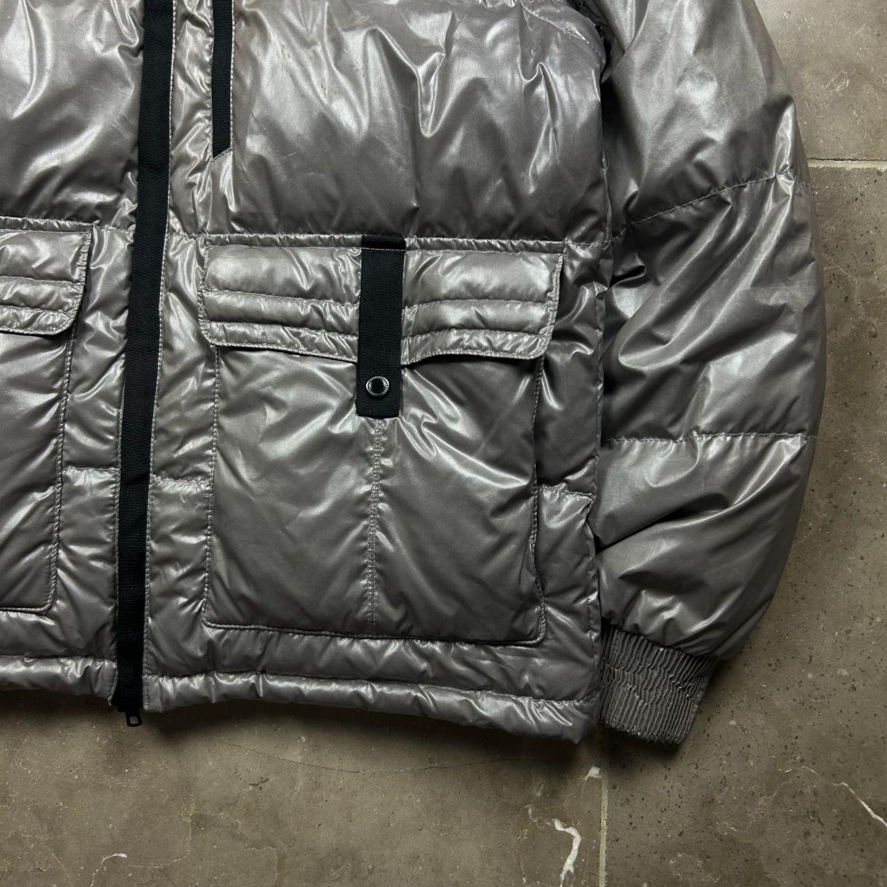 Armani Exchange Fur Hood Puffer Jacket Grey XL