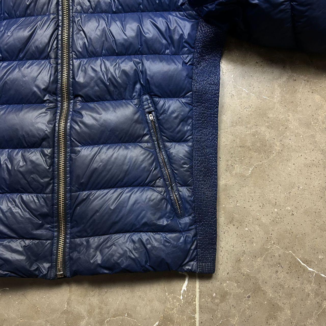 Mens Prada Milano Biker Down Puffer Jacket Navy M