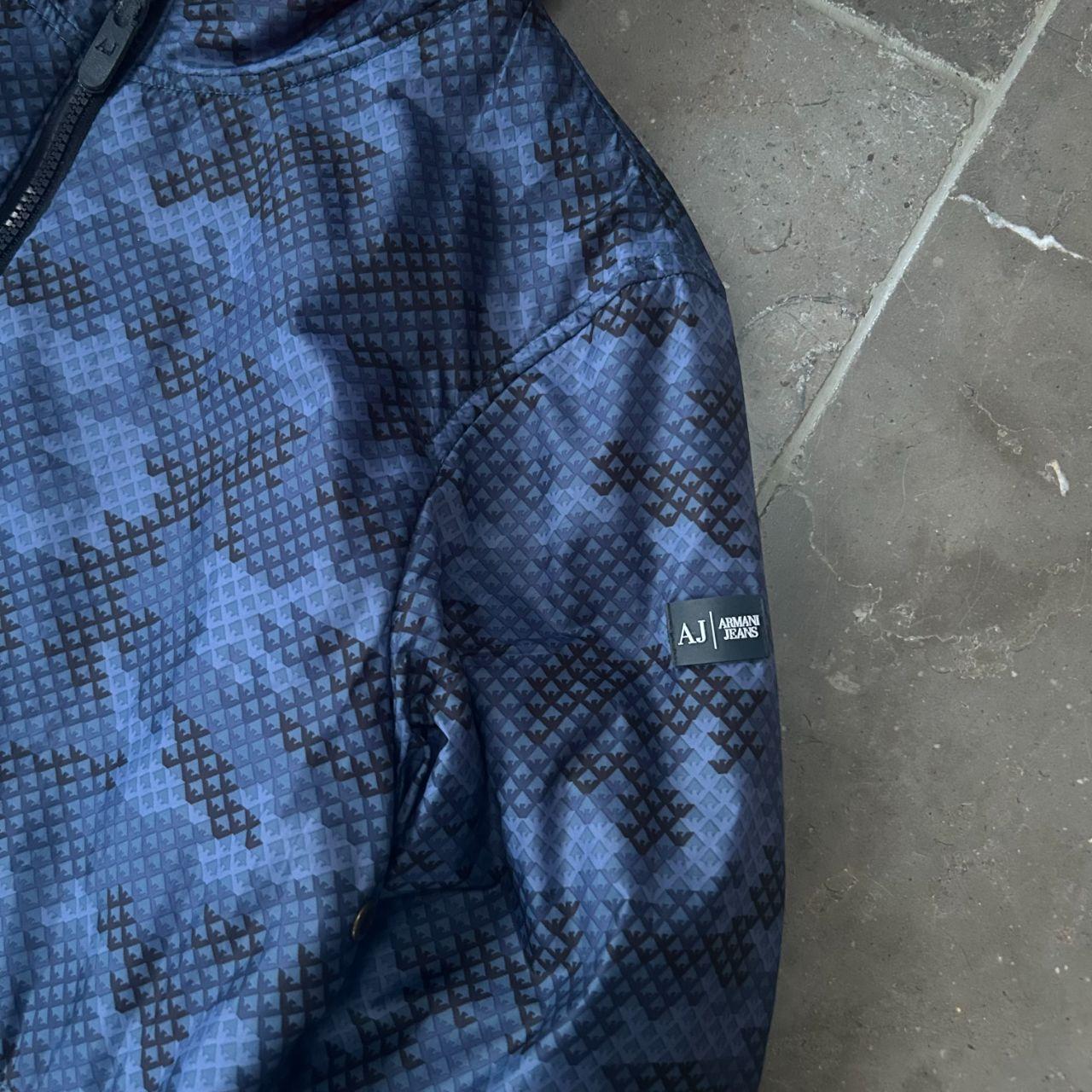 Vintage Armani Jeans Reversible Puffer Jacket Size M