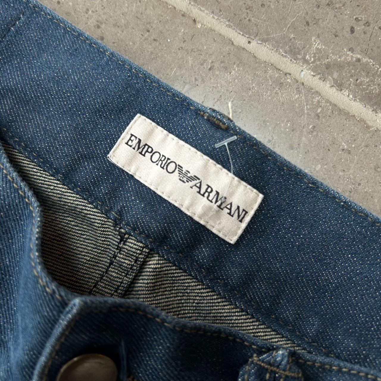 Vintage Emporio Armani Bootcut Buckle Back Jeans W34 L34