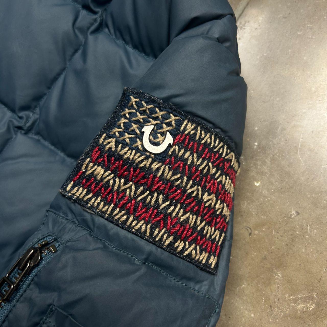 Vintage True Religion Square Stitch Puffer Jacket L