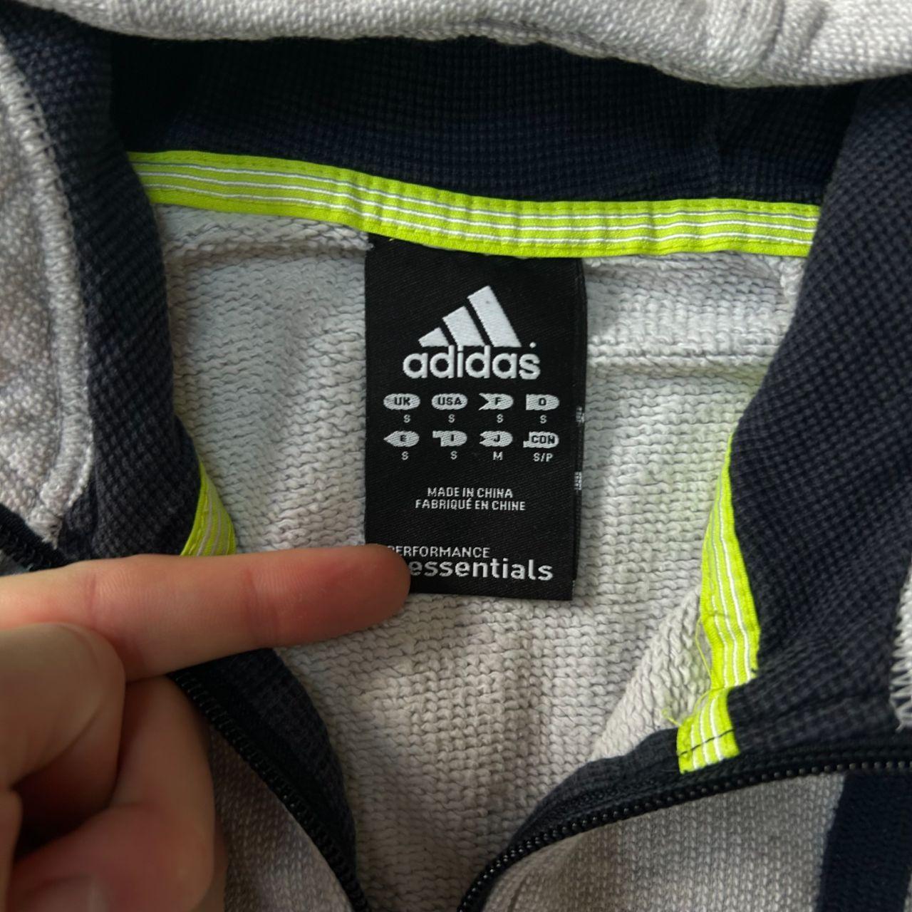 Adidas Performance Essentials Zip Up Hoodie Grey Size S