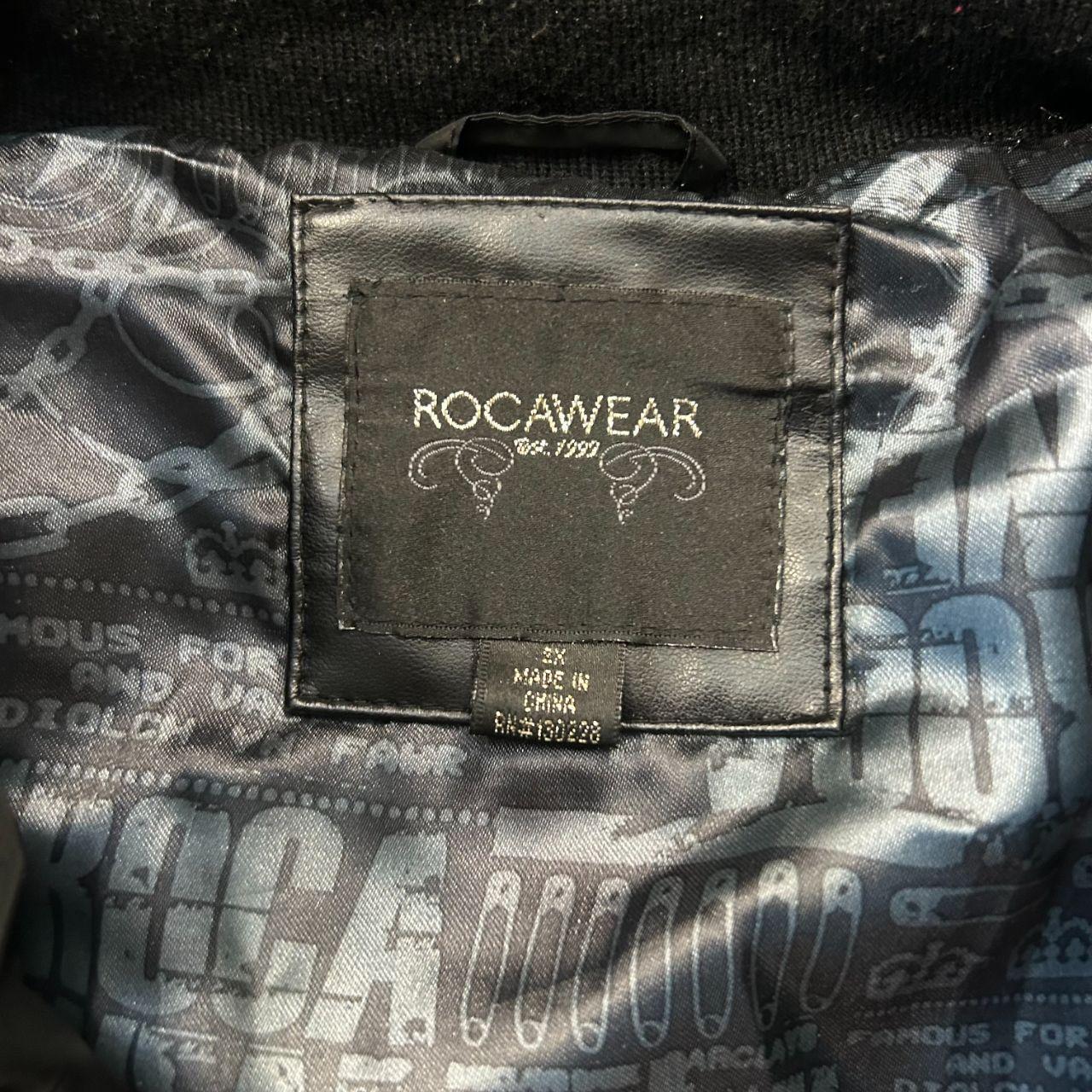 Vintage Rocawear Fur Hooded Puffer Jacket Size M