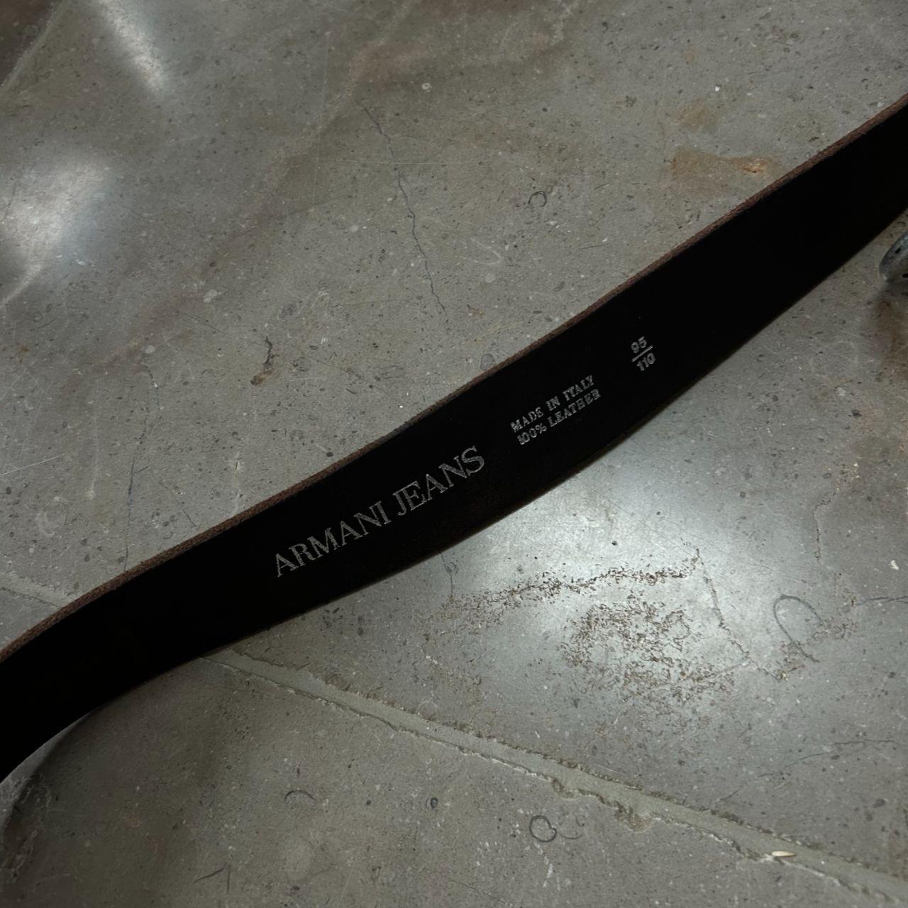 Vintage Armani Jeans Belt Brown W34-38