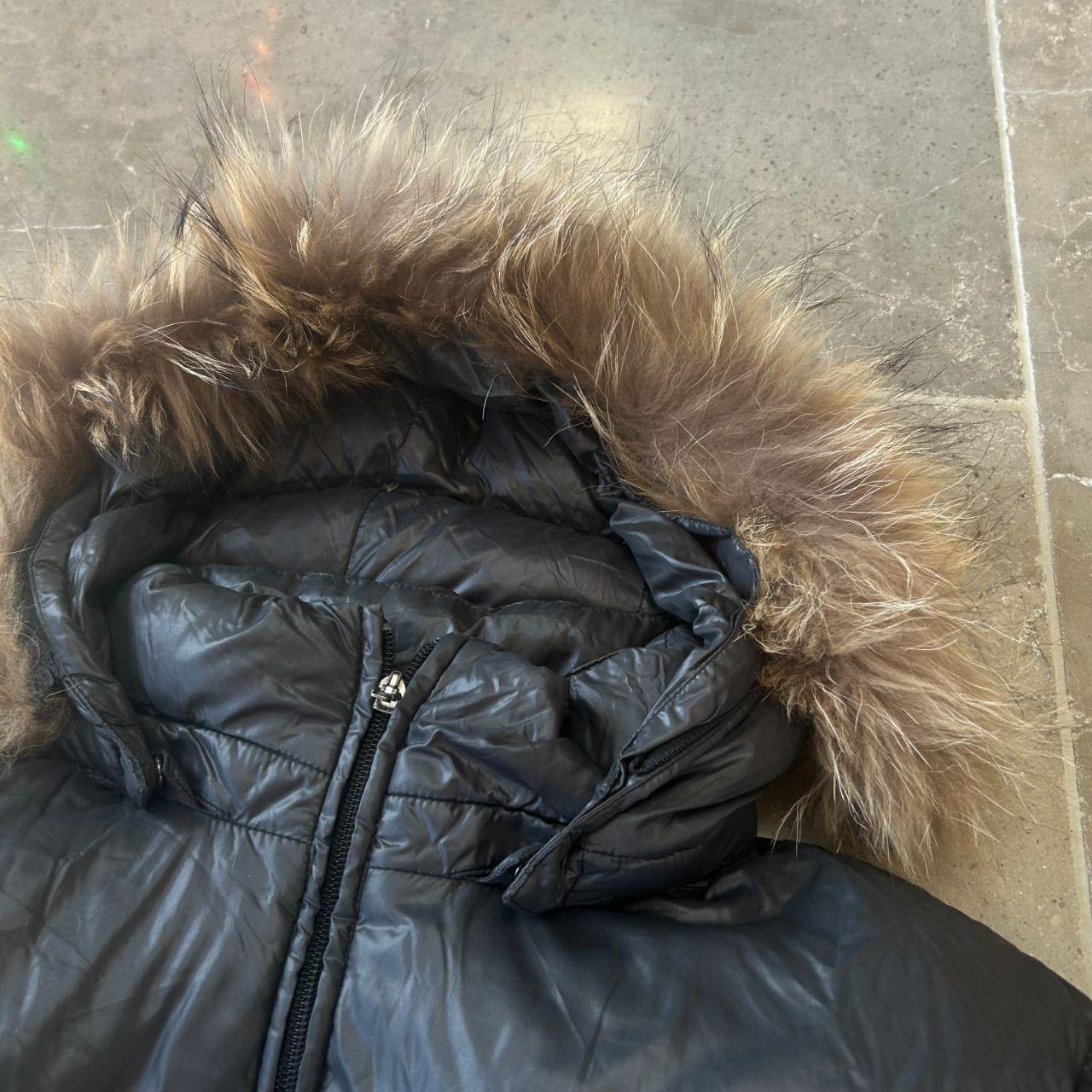 Vintage Japanese Archive Fur Hood Puffer Jacket L