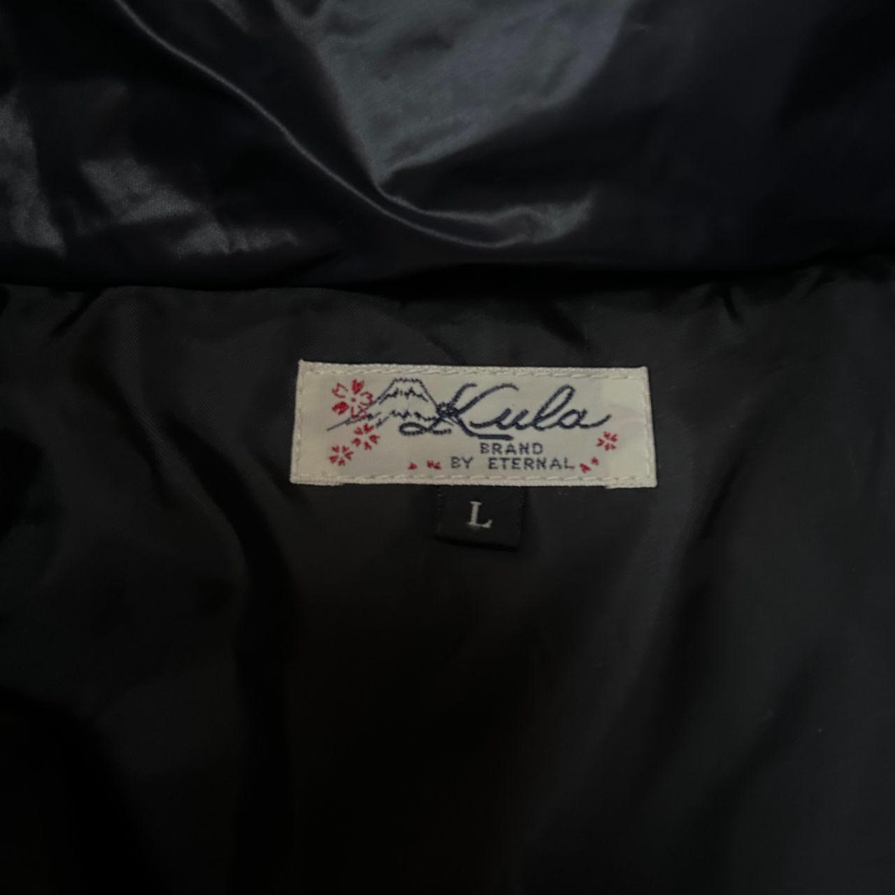 Vintage Japanese Archive Fur Hood Puffer Jacket L