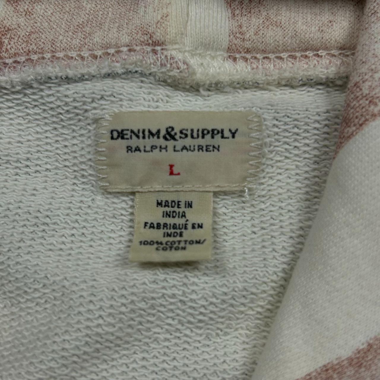 Ralph Lauren Denim and Supply USA Zip Up Hoodie L