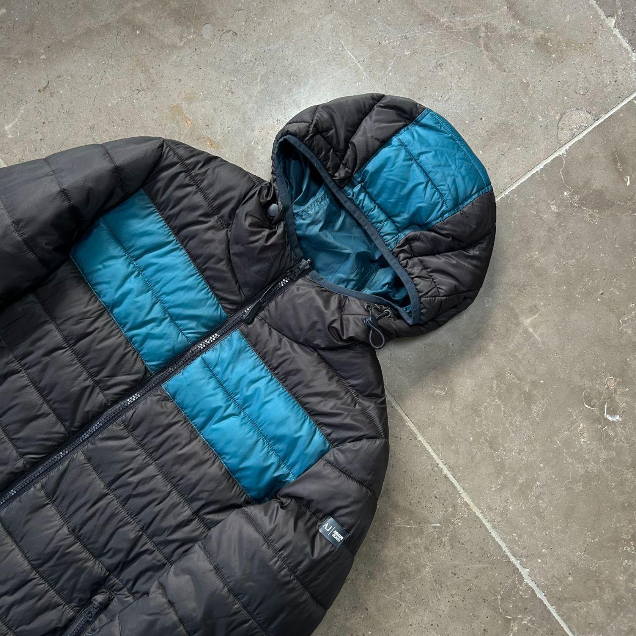 Vintage Armani Jeans Two Tone Reversible Puffer Jacket S