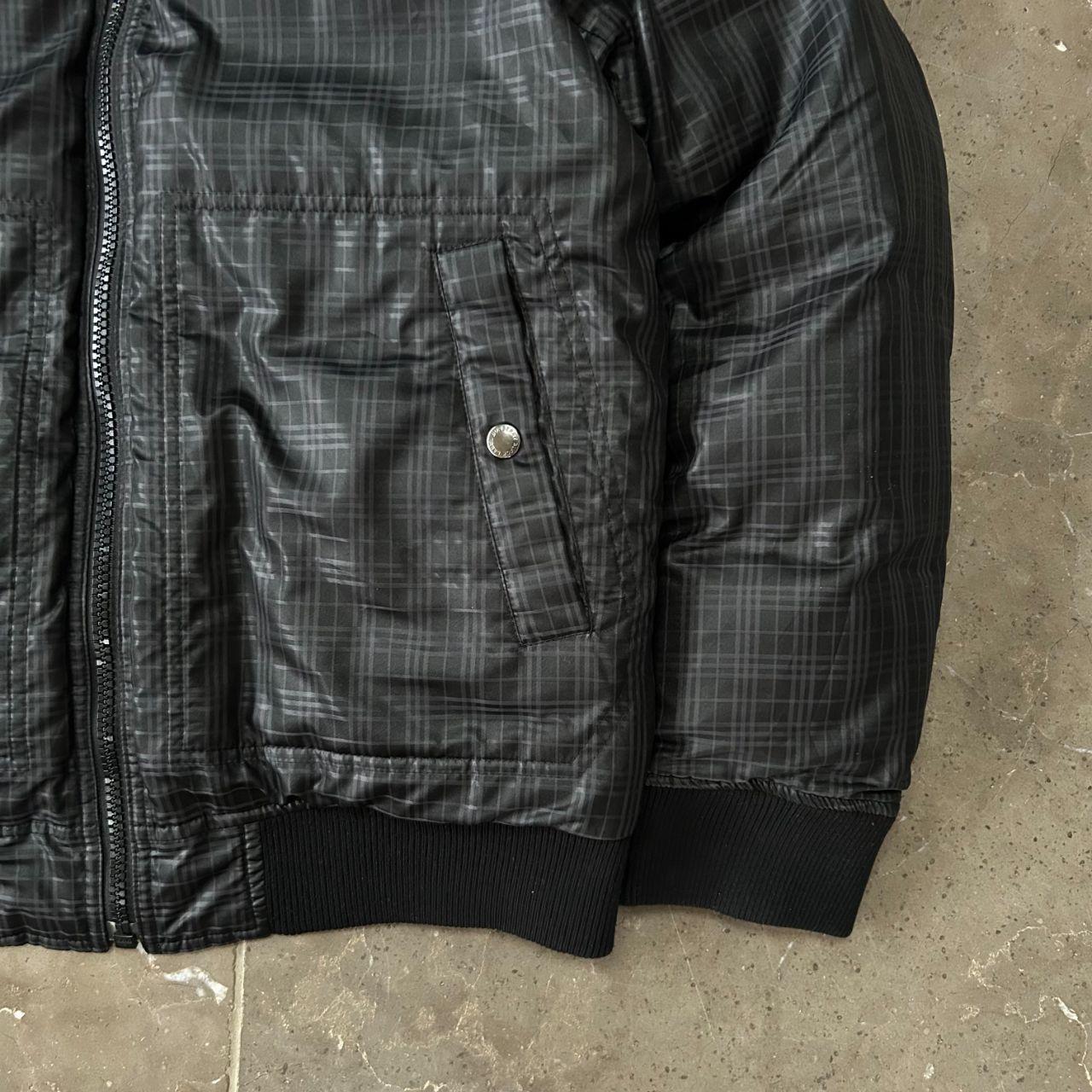 Burberry Black Label Fur Hood Reversible Puffer Jacket Black M