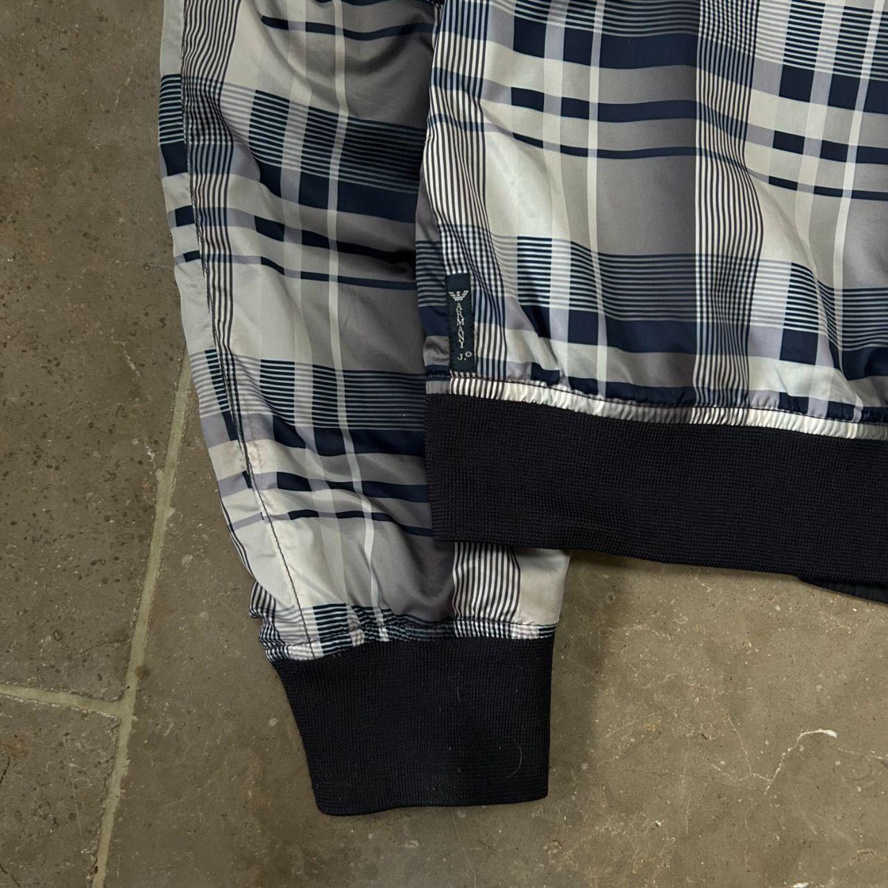 Vintage Armani Jeans Plaid Windbreaker Jacket Size S